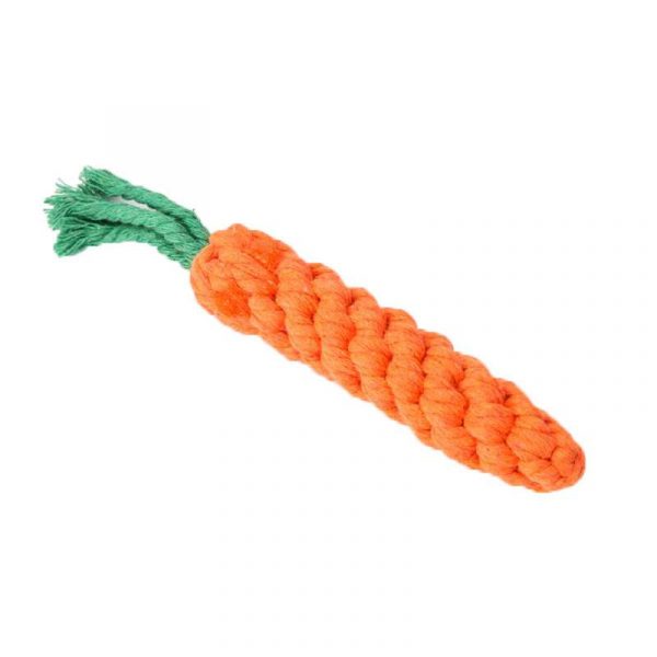Carrot dog bite toy