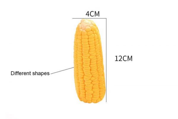 Corn shape dog toy