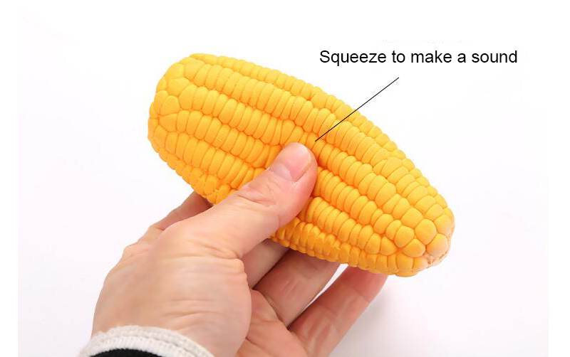 Corn shape dog toy