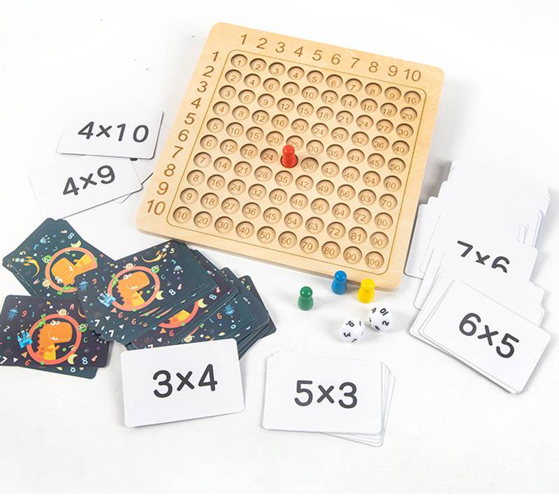 Wooden Montessori Multiplication Board